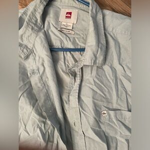 Mens XXL light blue Quiksilver dress shirt